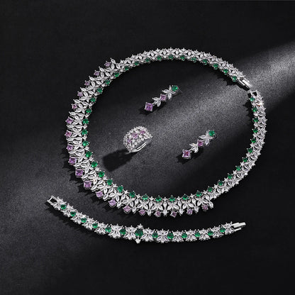 2025 Cubic Zirconia Bridal Ring Set