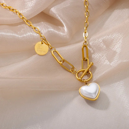 315L Gold Heart Layered Necklace