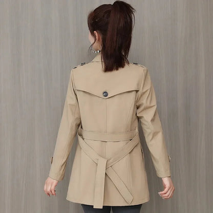 Women's 2024 Belted Spring Windbreaker