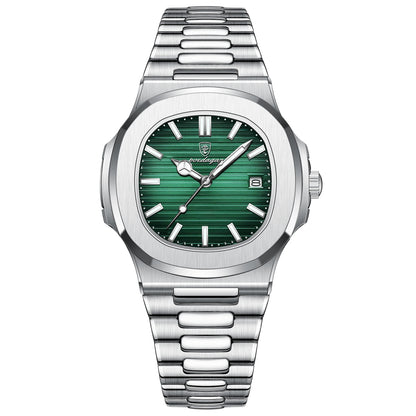 Square Stainless Steel Quartz Watch