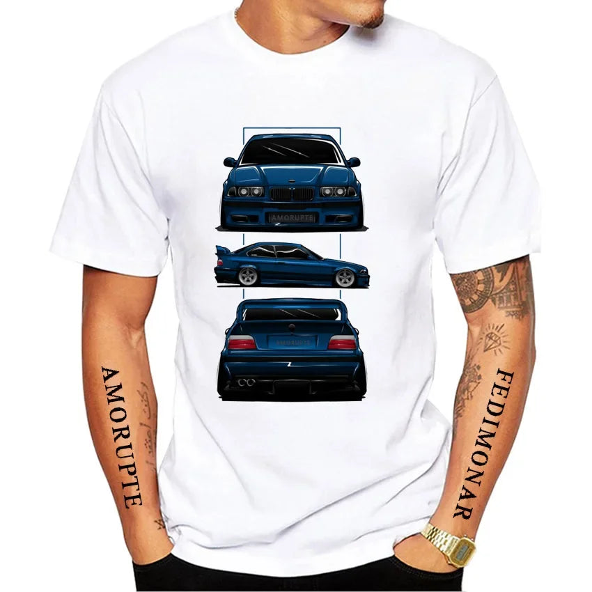Retro E30 M3 & E34 M5 Euro Tee