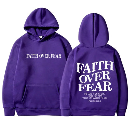 'FAITH OVER FEAR' Harajuku Hoodie
