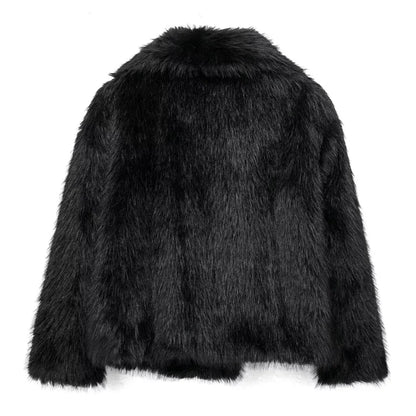 Women's 2024 Plush Faux Fur Coat
