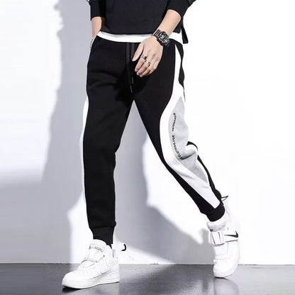 Men's Black Streetwear Joggers