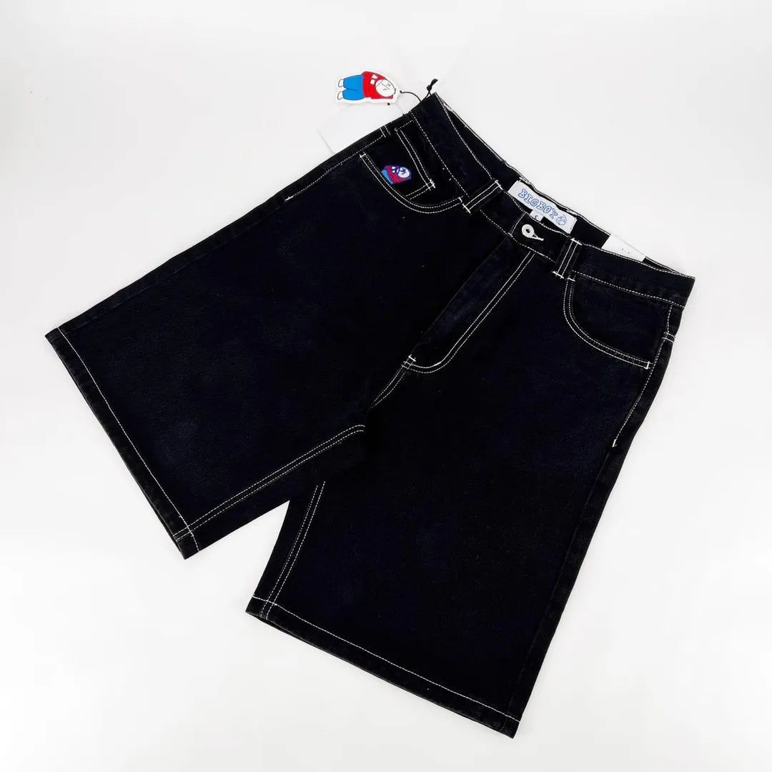 BigBoy Cartoon Graphic Denim Jorts