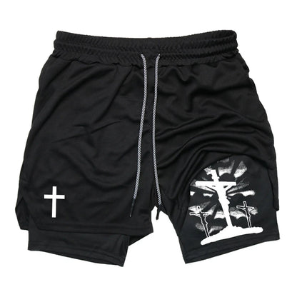 Men's Holy 2-in-1 Performance Gym Shorts