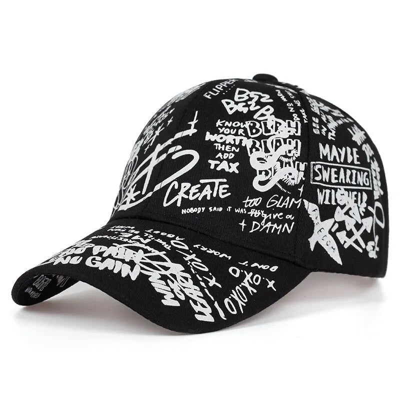 Geo Letter Snapback Cap