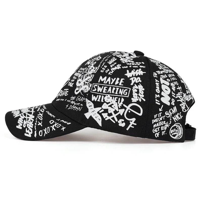 Geo Letter Snapback Cap