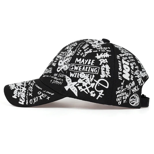 Geo Letter Snapback Cap